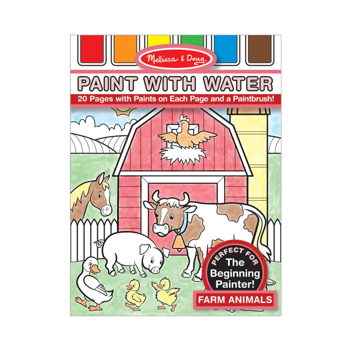 Farm Animals Paint with Water Kids' Art Pad 4165