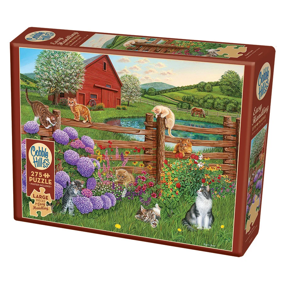 Farm Cats Puzzle 275 Pc 88007 Includes Poster - Image 2