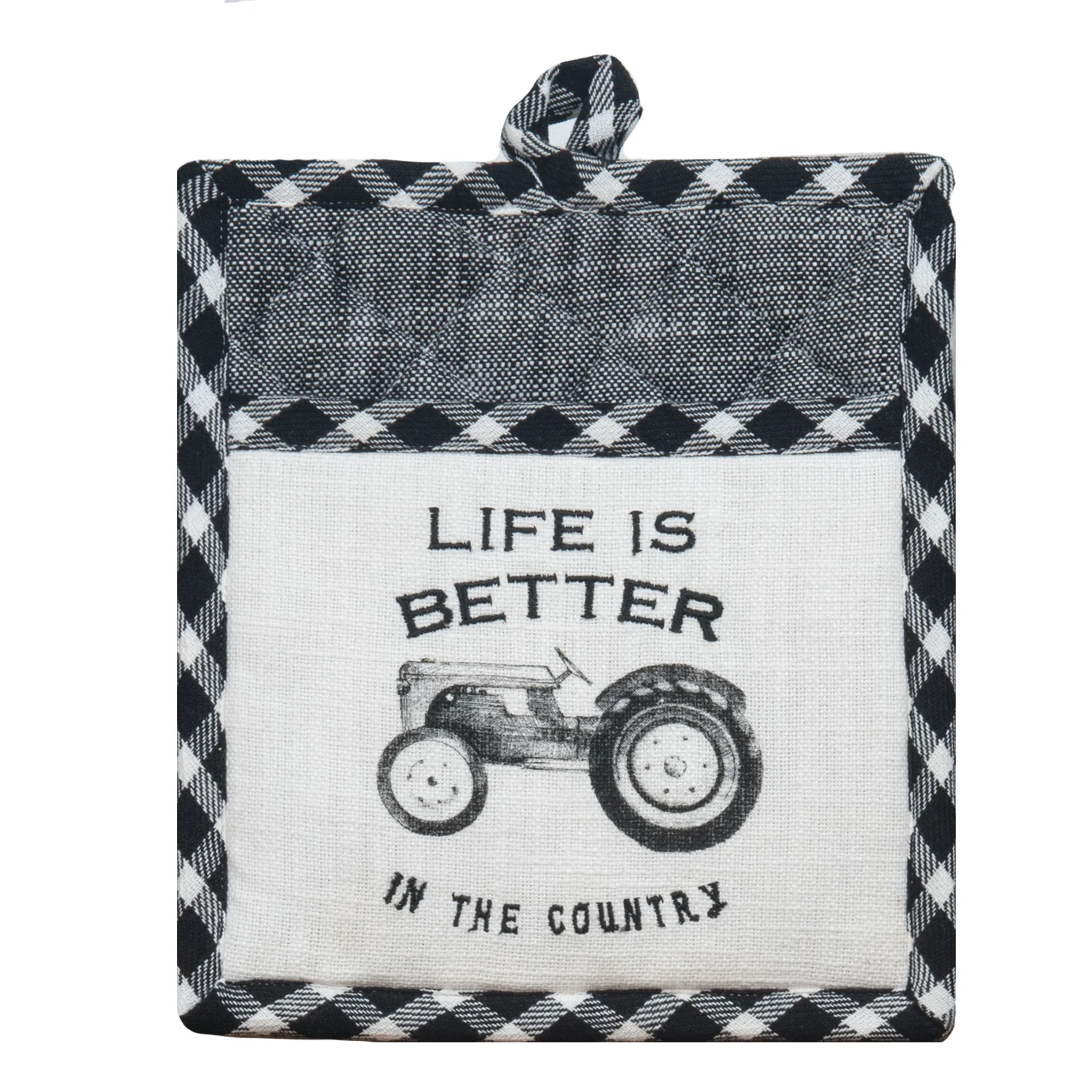 Farmhouse Embroidered Pocket Mitt R4192