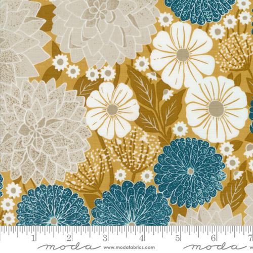 Field of Flowers Collection Dahlians and Zinnias Cotton Fabric 3310 - Image 2