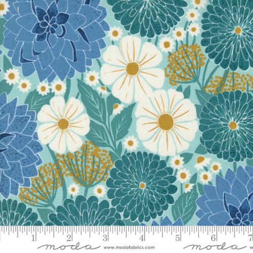 Field of Flowers Collection Dahlians and Zinnias Cotton Fabric 3310 - Image 3