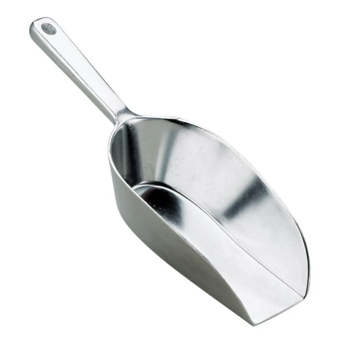 Flat Bottom Aluminum Scoop 30
