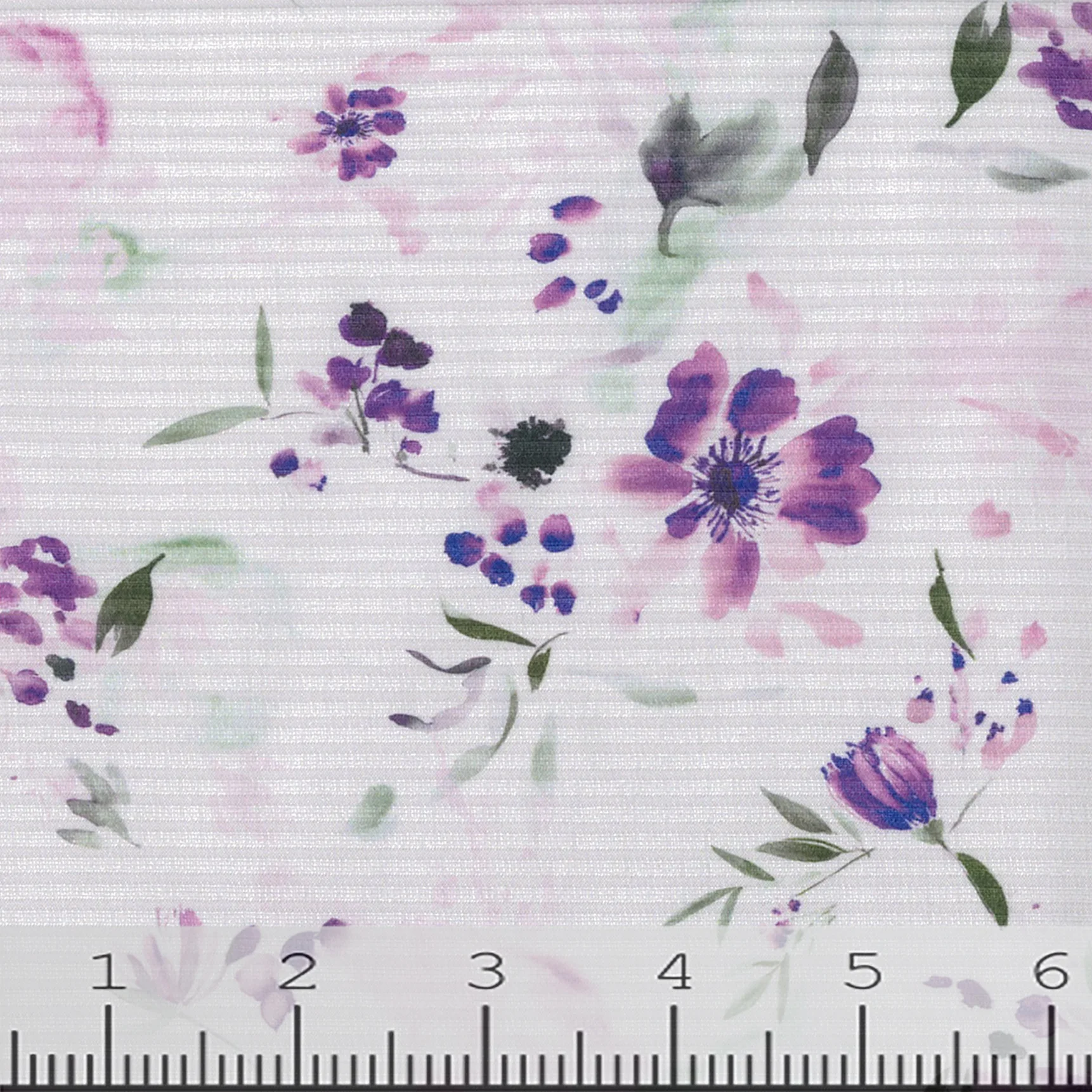 Floral Print Rib Knit Fabric 246 - Image 2