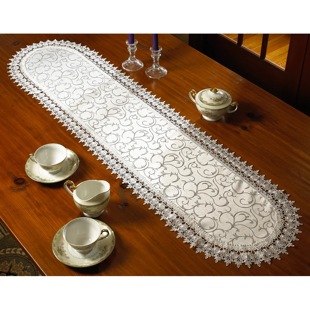 Flower Bow Embroidered Lace Doilies - Image 3