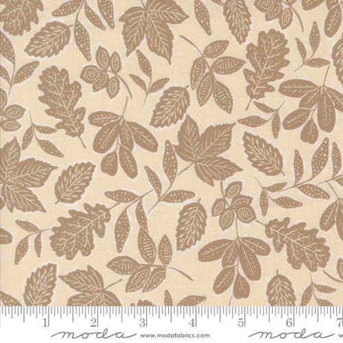 Foraged Found and Hand Me Down Collection Scattered Leaves Cotton Fabric 45633