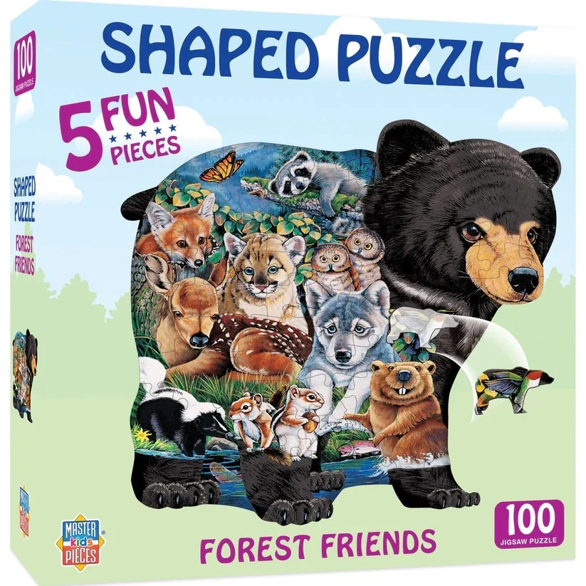 Forest Friends - 100 Piece Shaped Jigsaw Puzzle 11706.01