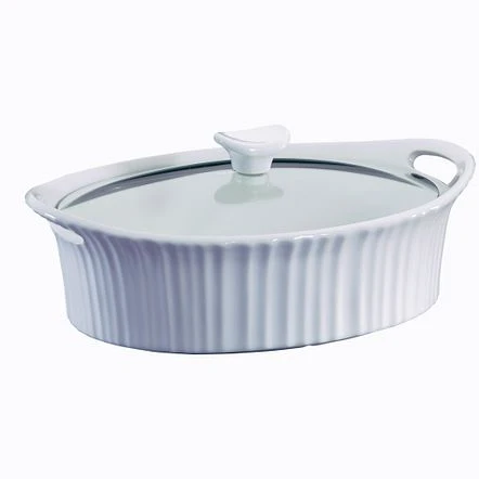 French White 2.5-Quart Oval Baking Dish 1105935