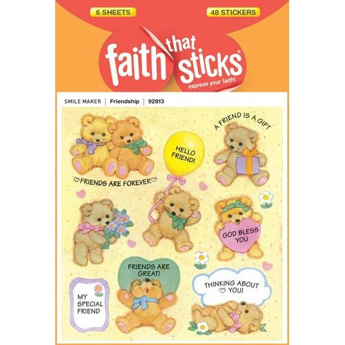 Friendship Teddy Bear Stickers 92813