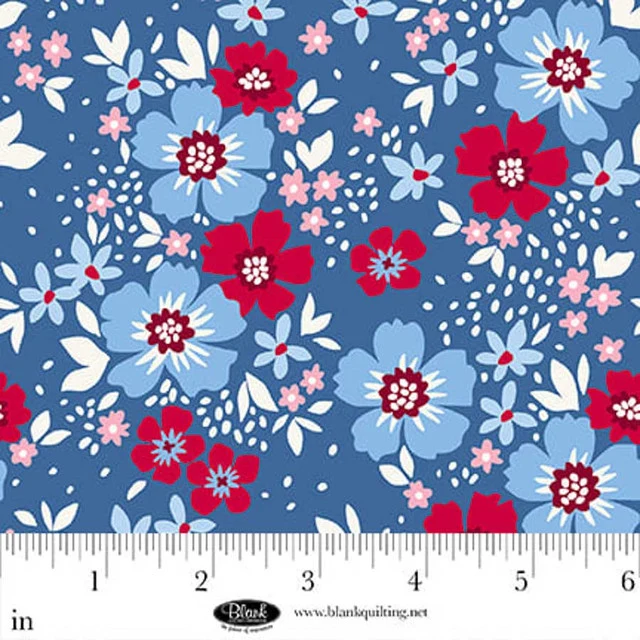 Front Porch Charm Collection Large Floral Cotton Fabric 4693 - Image 2