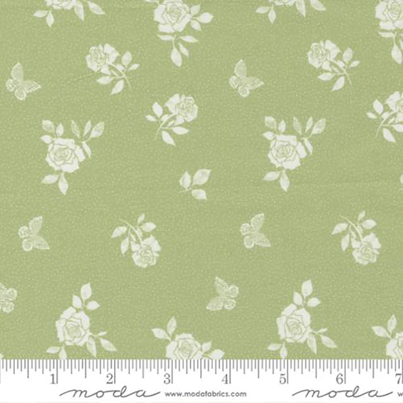 Garden Society Collection Beach Rose Cotton Fabric C 11896 - Image 3