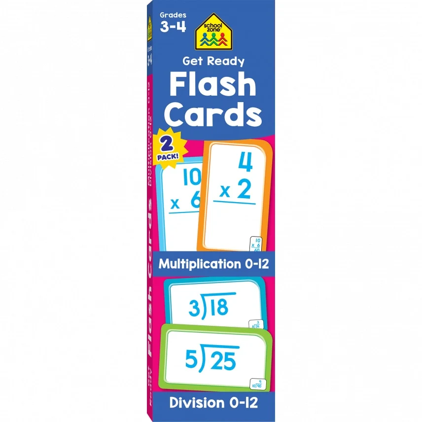 Get Ready Flash Cards Multiplication and Division 2-Pack 04073