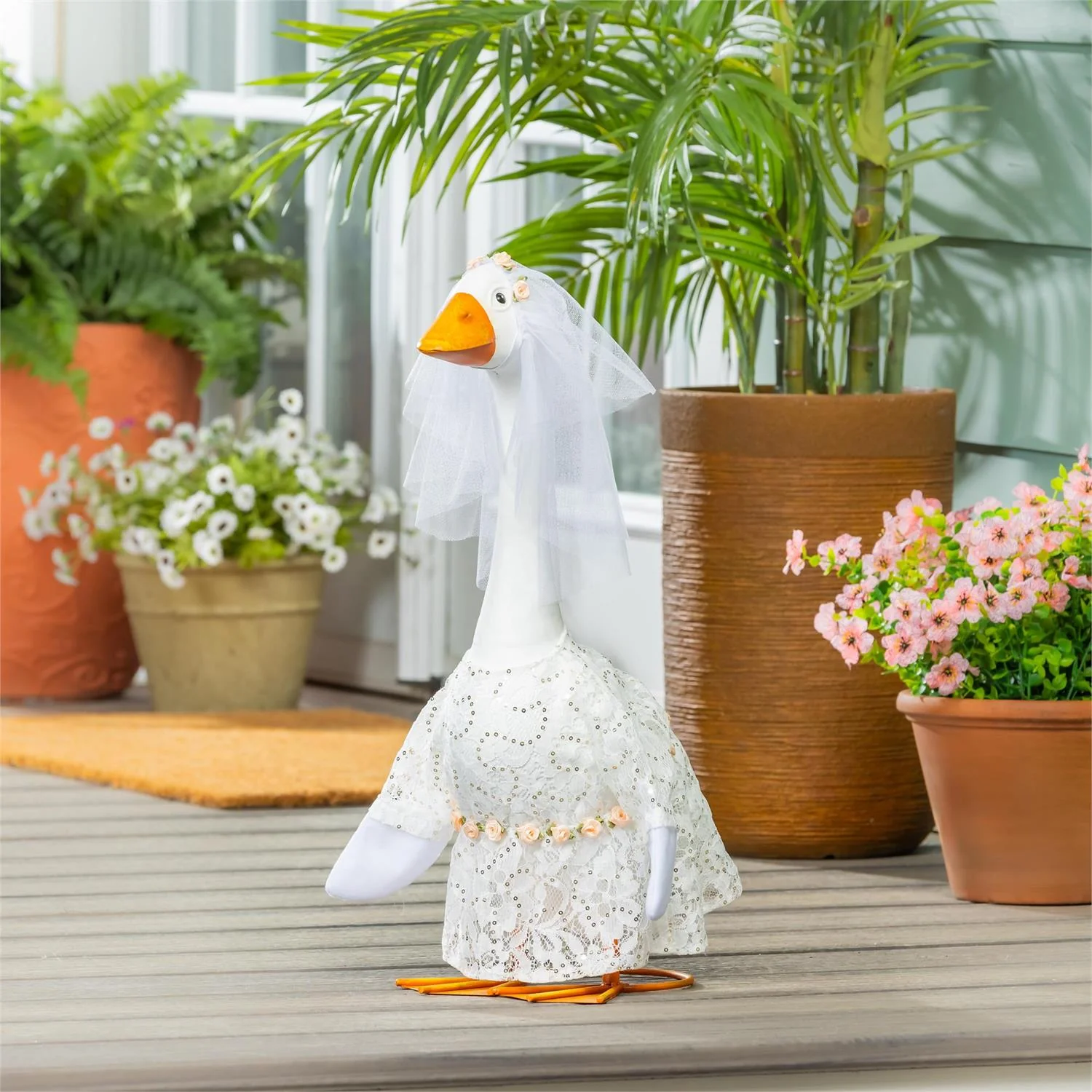 Giddy the Porch Goose Metal Statue GU3S4LG26 - Image 11