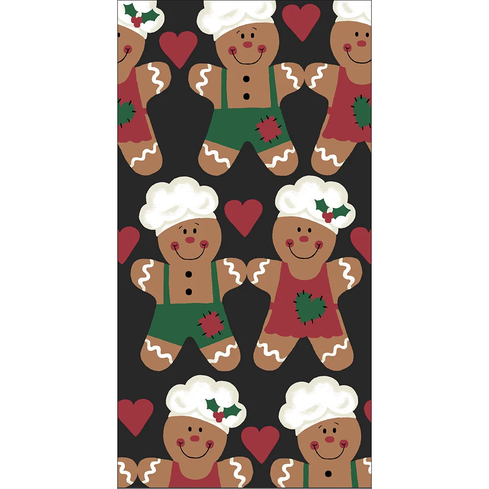 Gingerbread Bakers Fiber Reactive Kitchen Towel 18814
