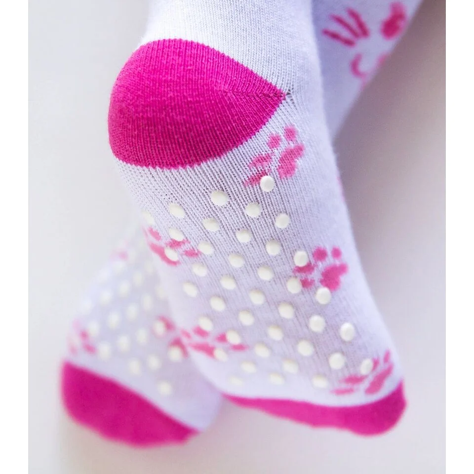 Girls Cat Face Crew Socks 6 Pack - Image 3