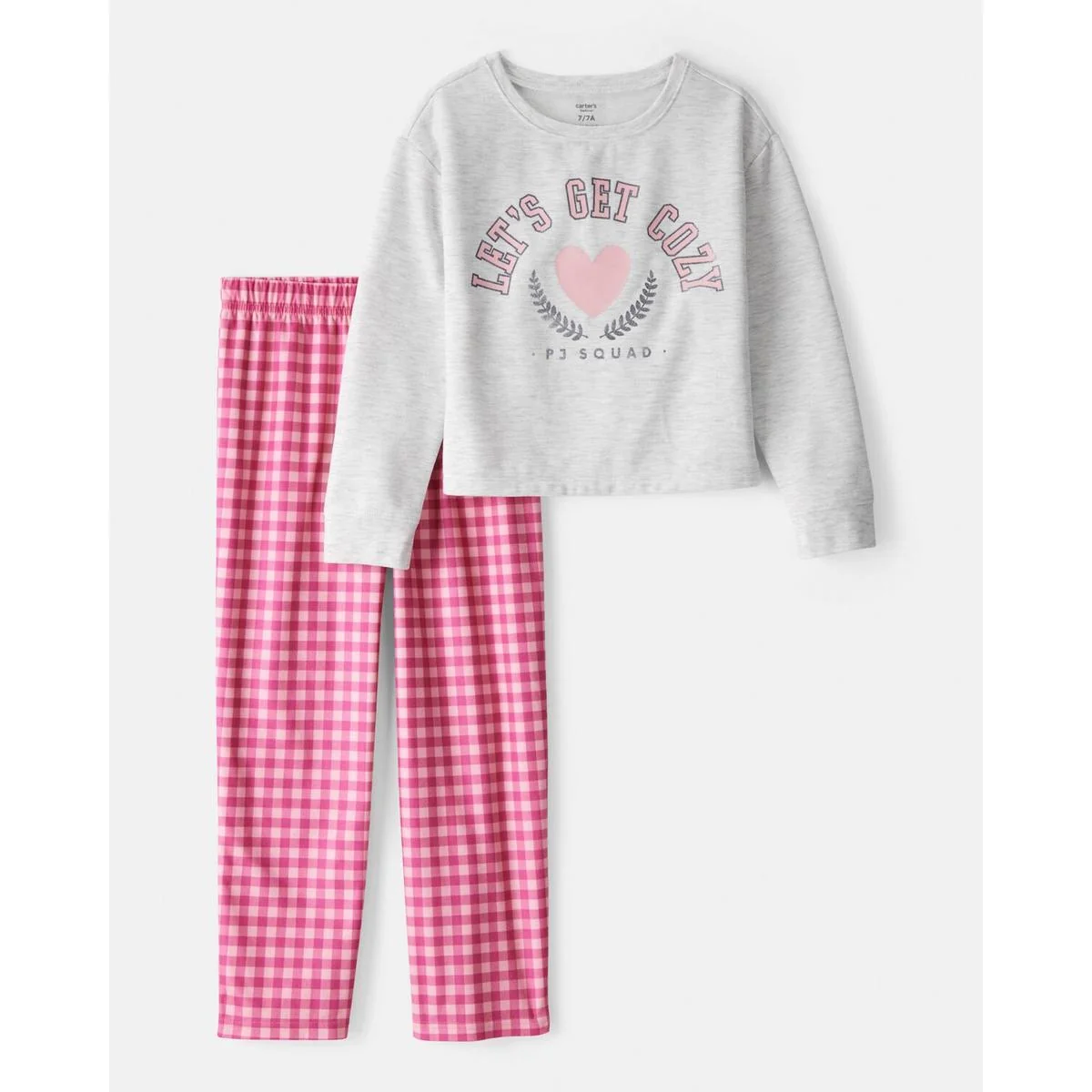 Girls' Fleece Loose Fit 2-Piece Pajamas 3U063 - Image 2
