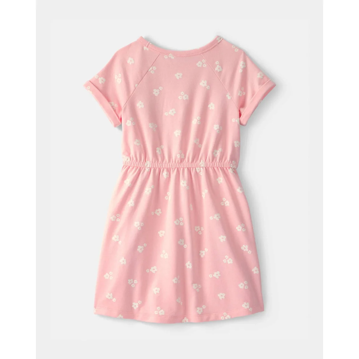 Girls' Floral French Terry Dress - Pink 3U459510 - Image 2