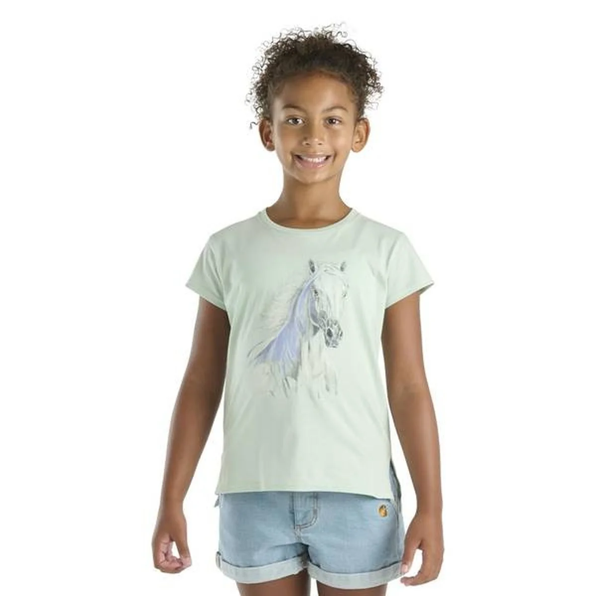 Girls' Graphic Short Sleeve T-Shirt CA7119