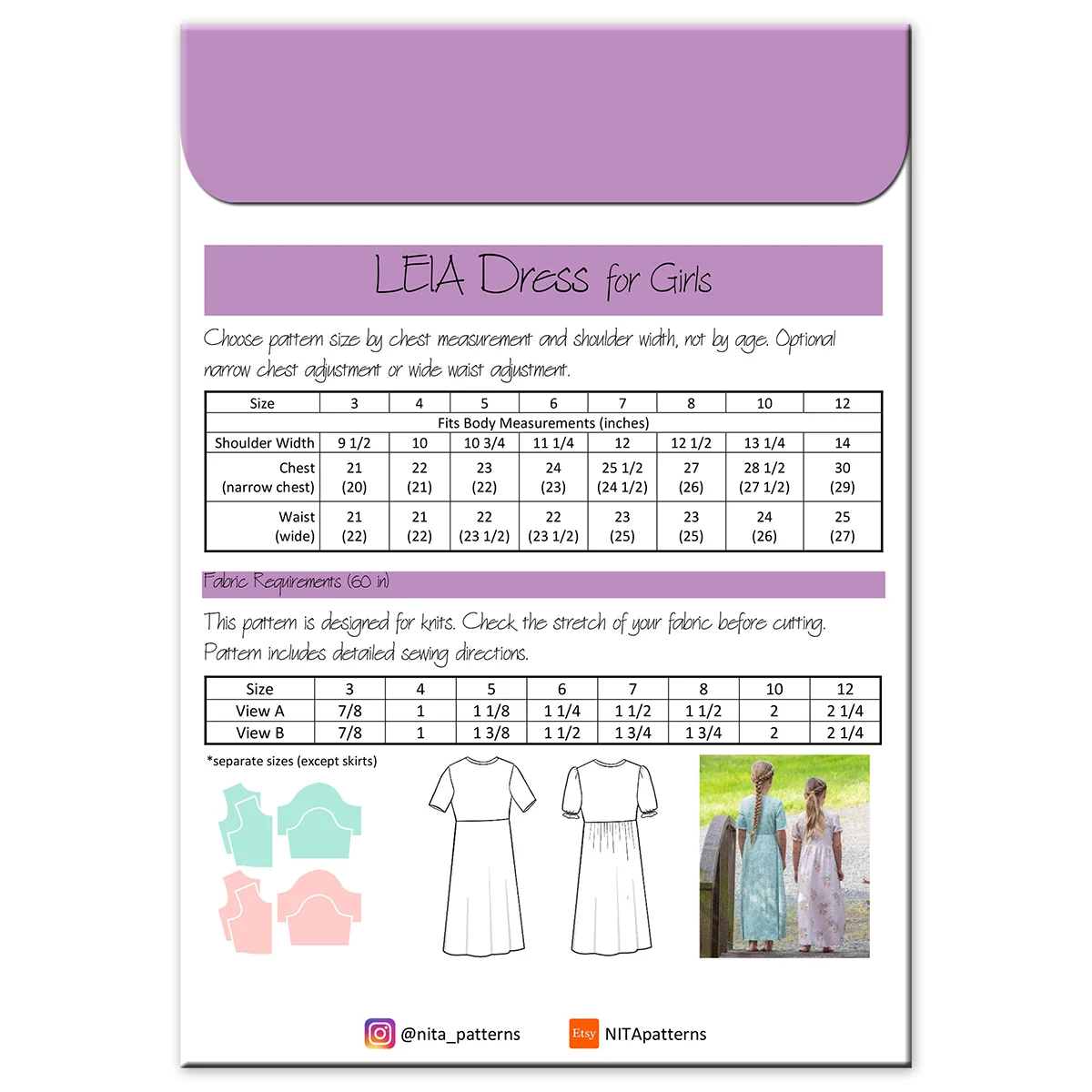 Girls' Leia Knit Dress Pattern - Image 3