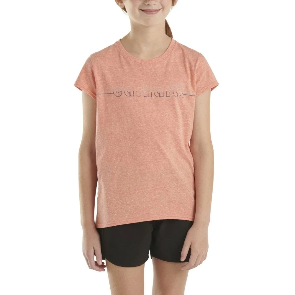 Girls' Short-Sleeve Logo T-Shirt CA7014 - Image 3