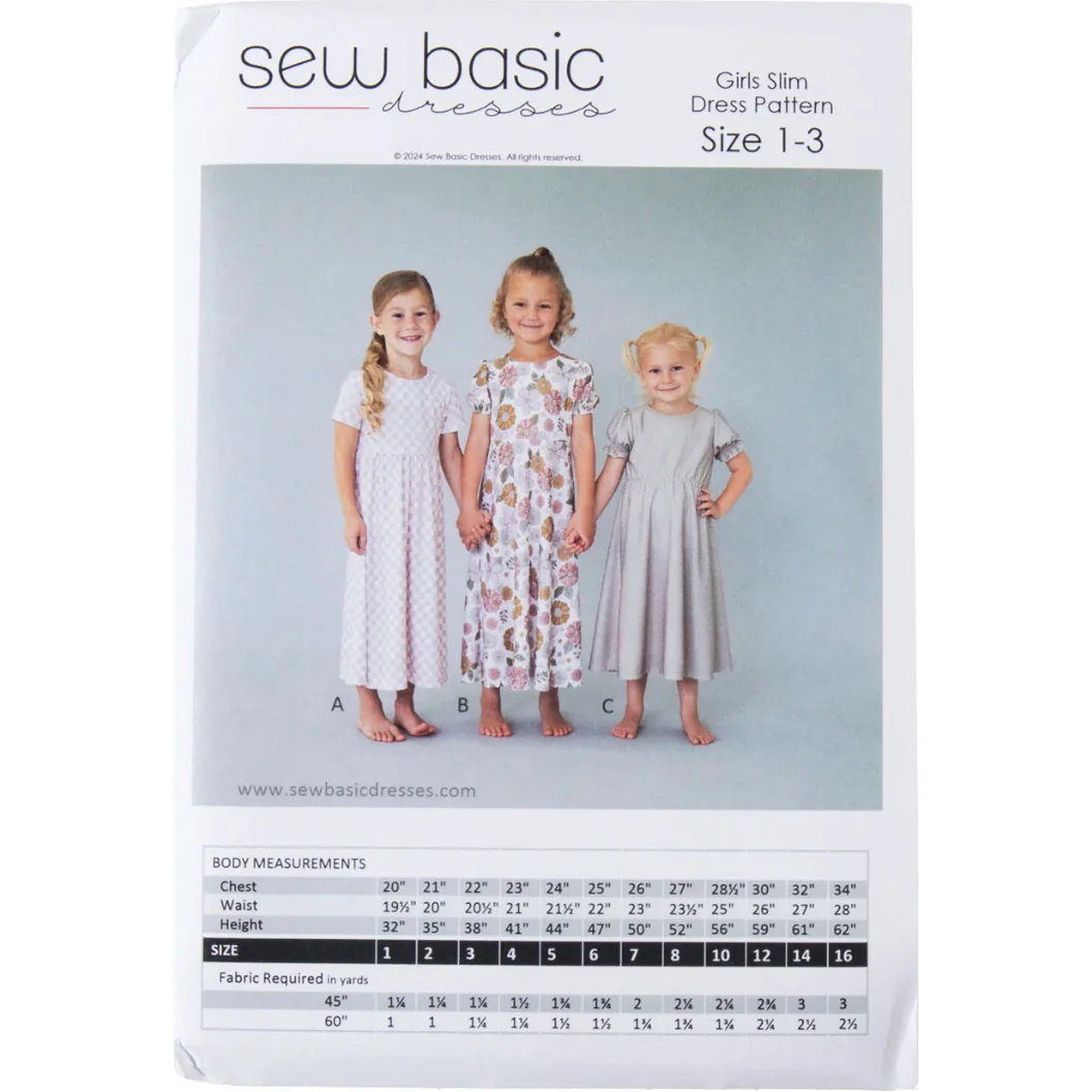 Girls' Slim Dress Patterns