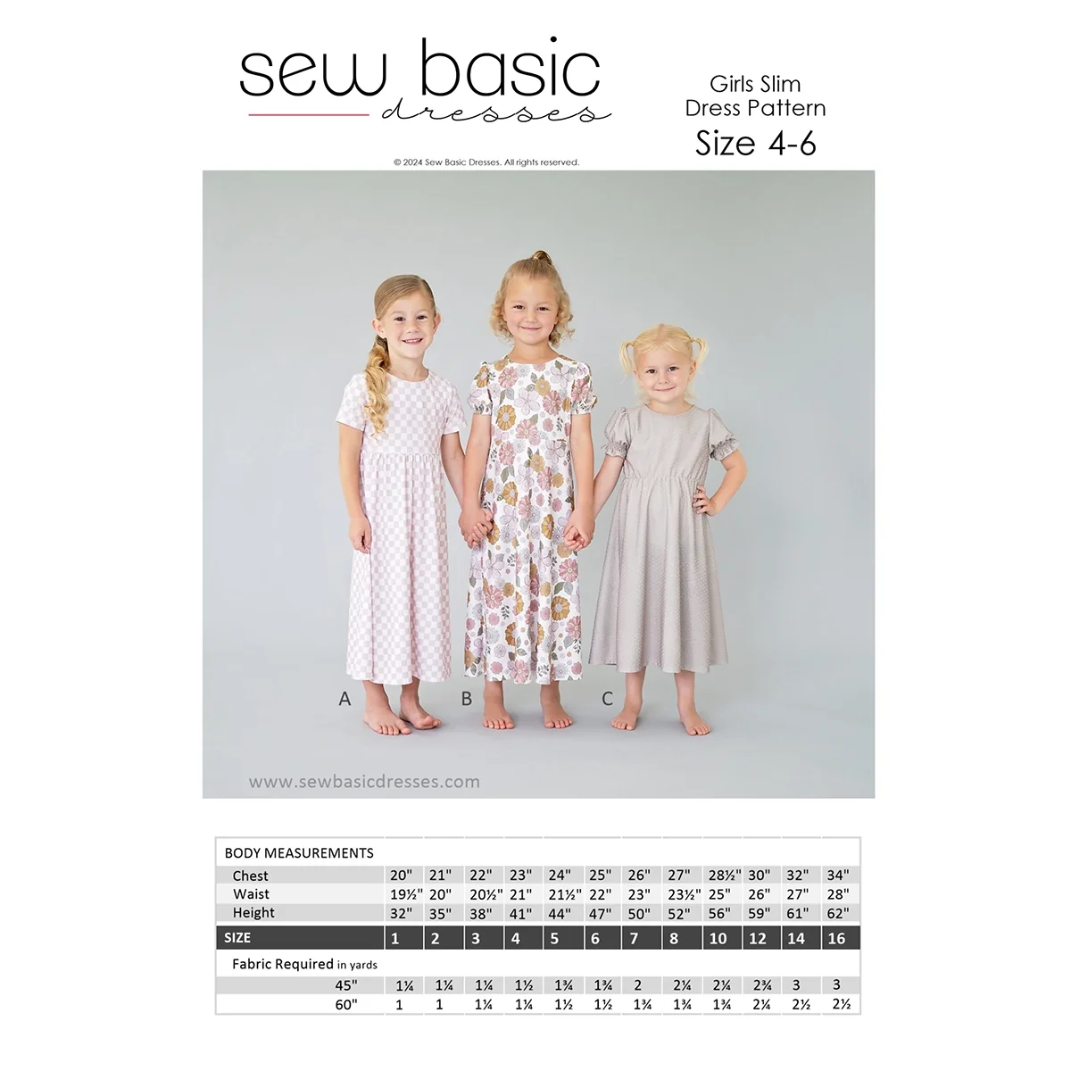 Girls' Slim Dress Patterns - Image 2