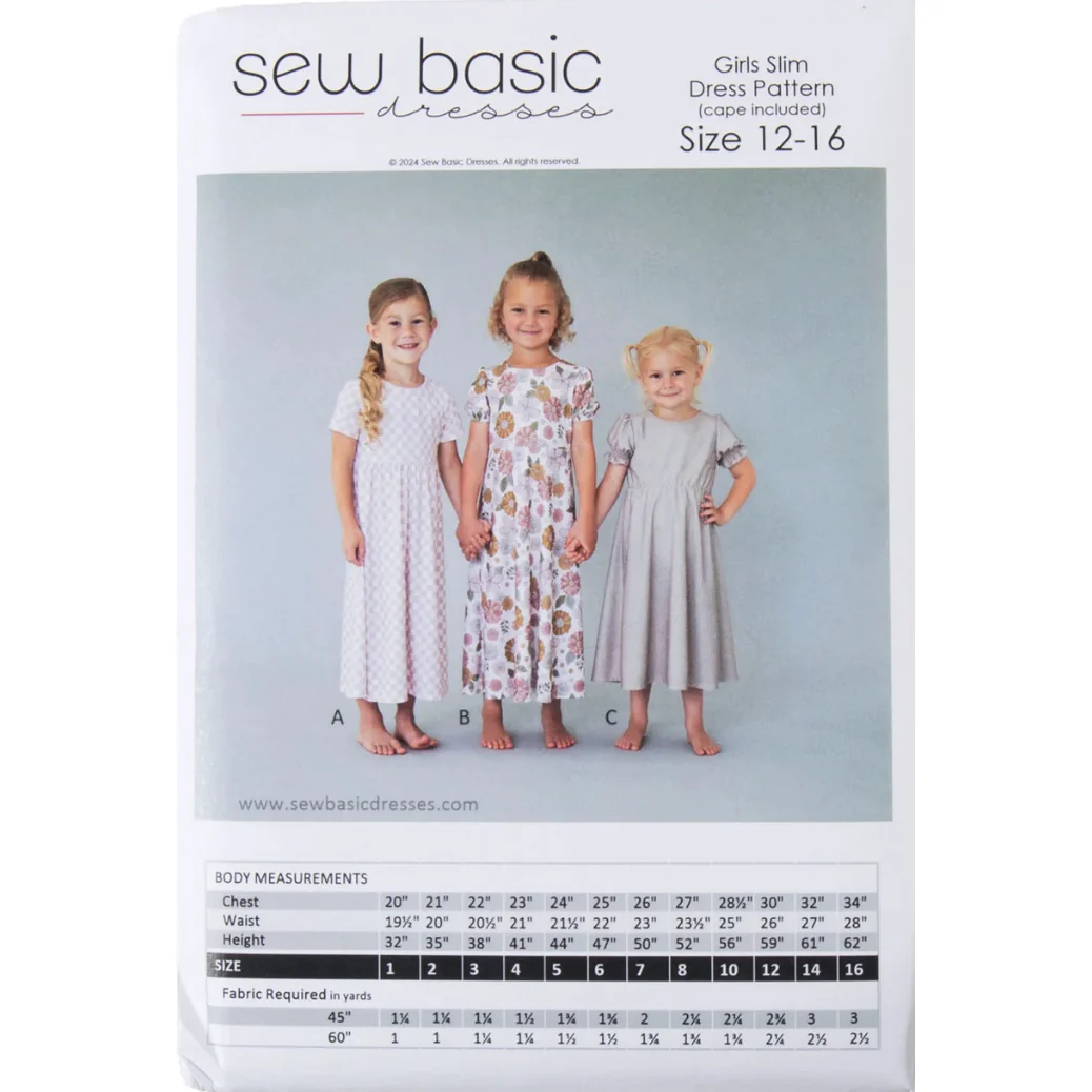 Girls' Slim Dress Patterns - Image 4