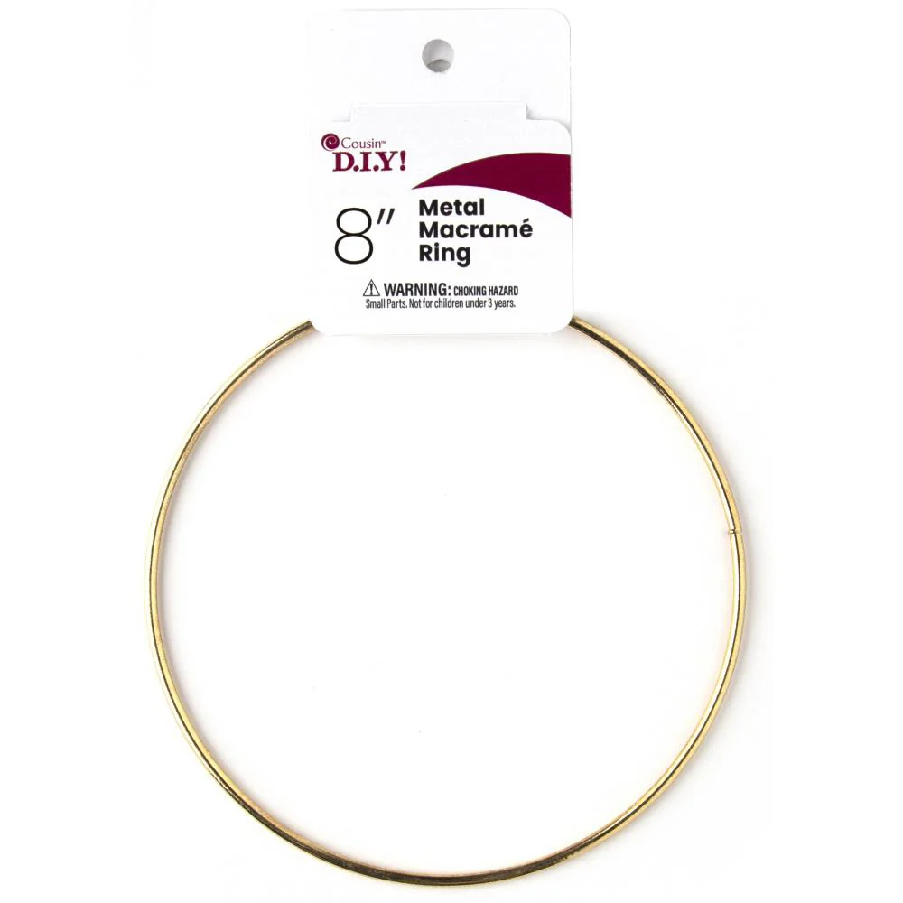 Gold Metal Macrame Ring- Select Your Size - Image 2