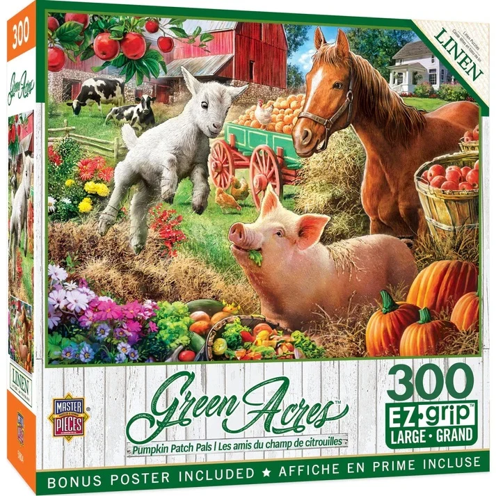 Green Acres - Pumpkin Patch Pals 300 Piece EZ Grip Jigsaw Puzzle 32528