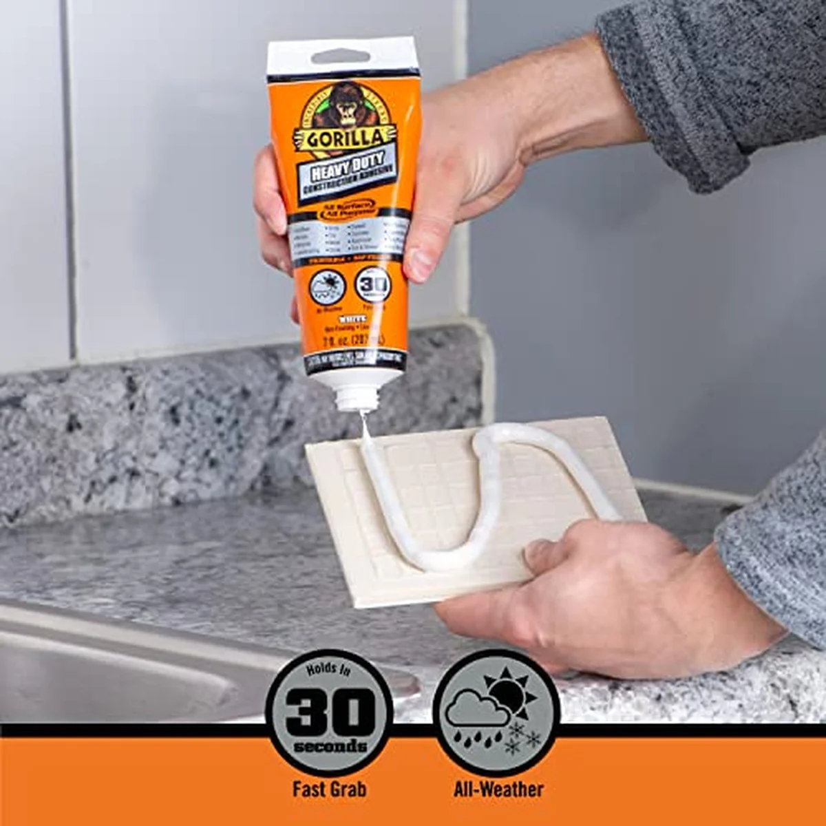 7 oz White Heavy Duty Construction Adhesive - Image 3