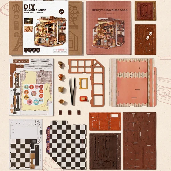 Henry's Chocolate DIY Miniature House DG174 - Image 2