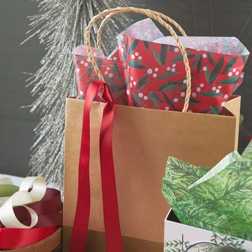 Holly Volley Printed Gift Tissue Paper 135-4535 - Image 2