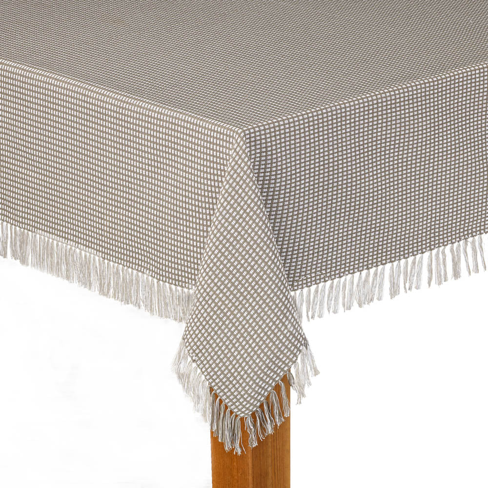 Homespun Tablecloths with Fringe - Image 4