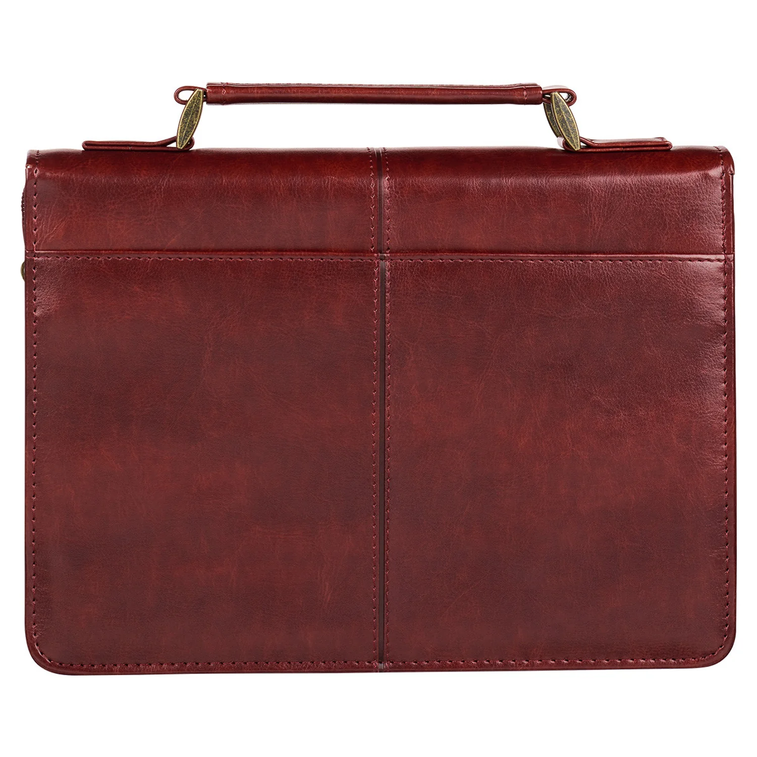Hope and a Future Chestnut Brown Faux Leather Classic Bible Cover - Jeremiah 29:11 BBM728 - Image 2