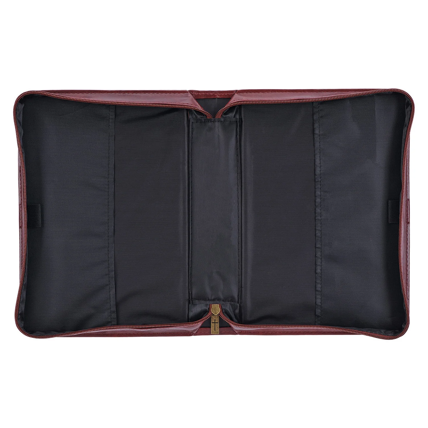 Hope and a Future Chestnut Brown Faux Leather Classic Bible Cover - Jeremiah 29:11 BBM728 - Image 3