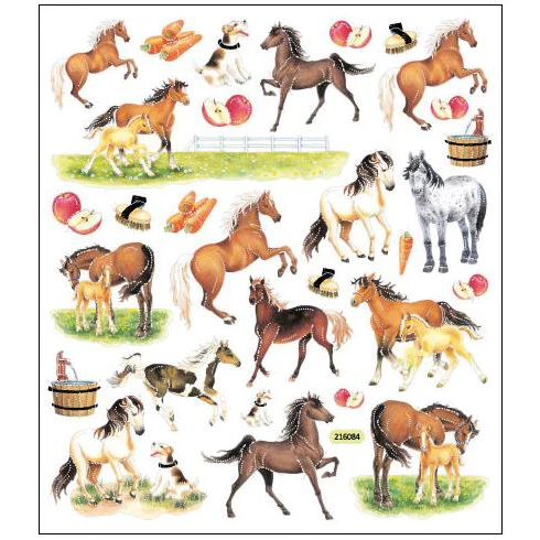 Horses & Apples Stickers STCK32