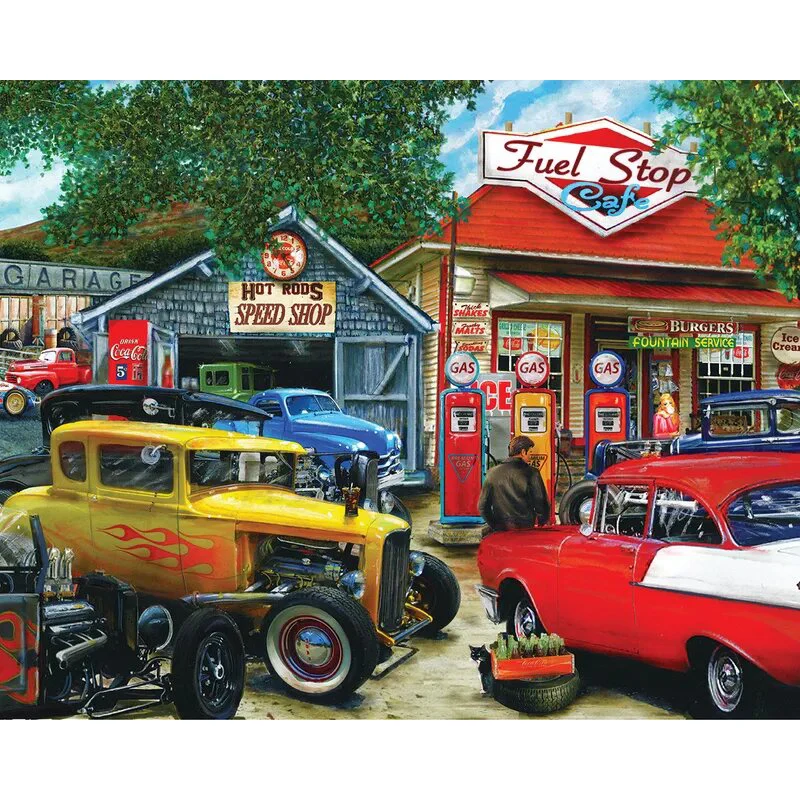 Hot Rod Cafe Puzzle 33-10797 1000-pieces
