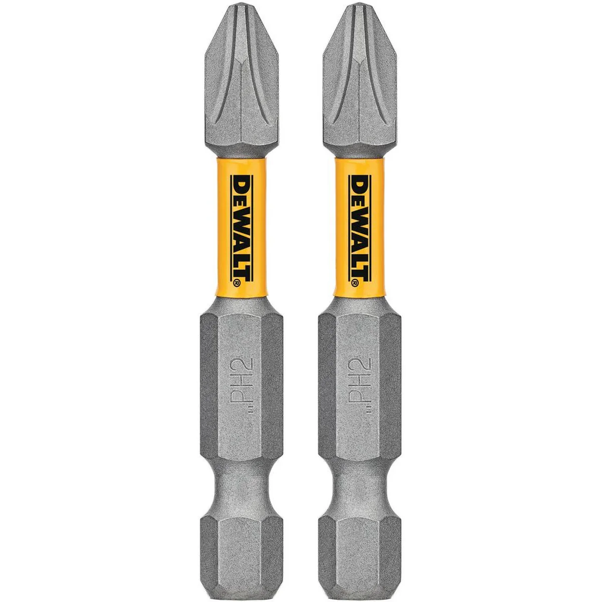 Impact Rated 2 in. #2 Philips Steel Screwdriver Drill Bit (2-Piece)