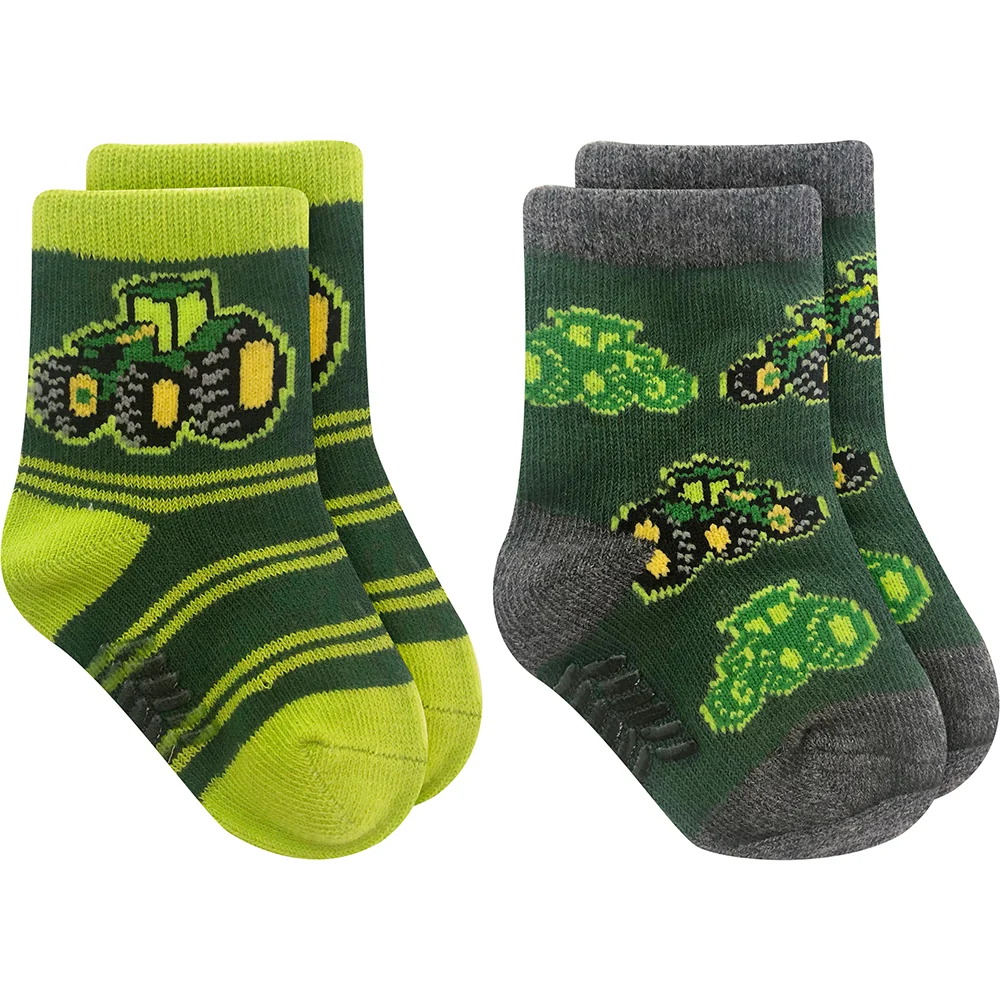Boys' 2-Pack Tractor Crew Socks JD-1039