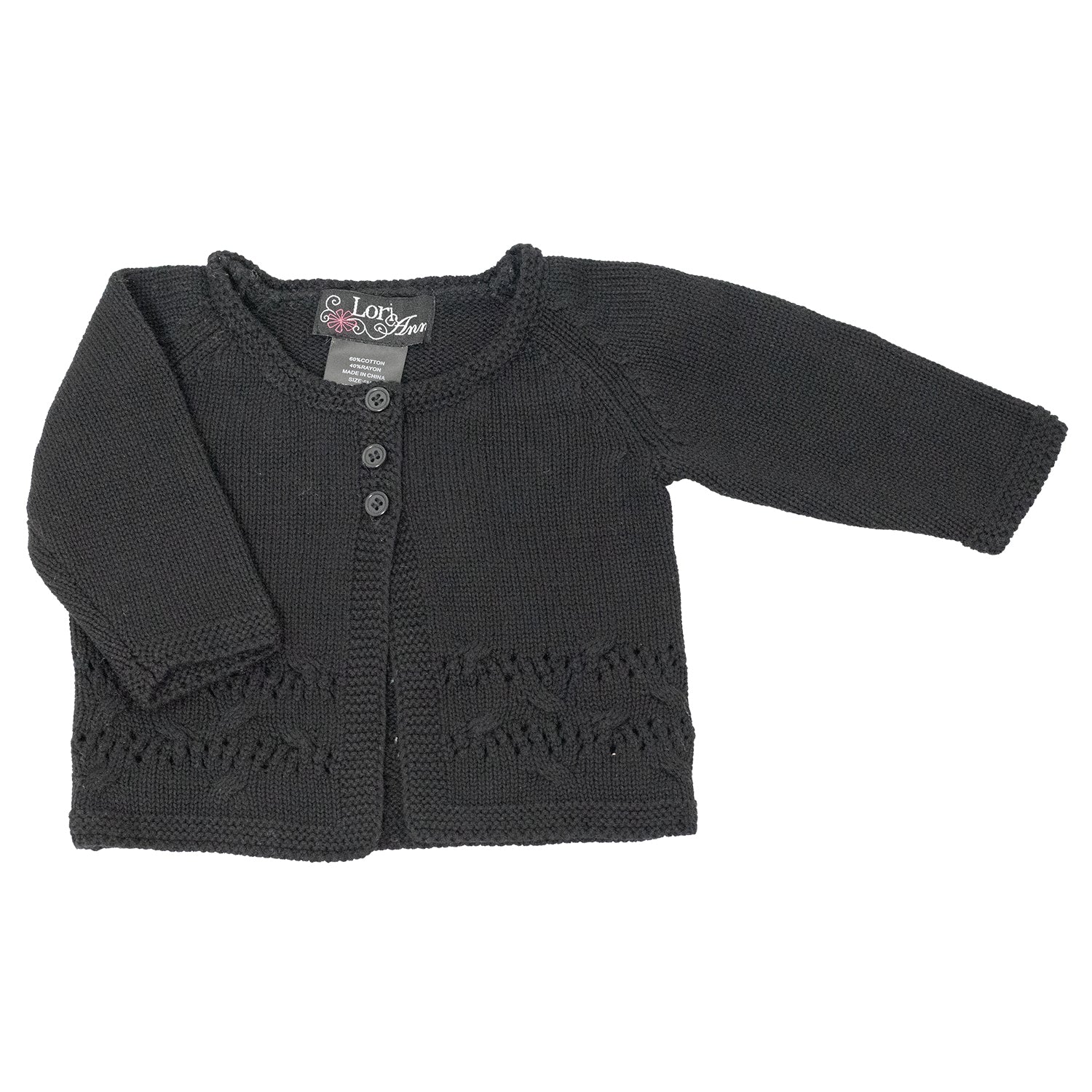 Infant Girls' Eyelet Cardigan 1018 - Image 3