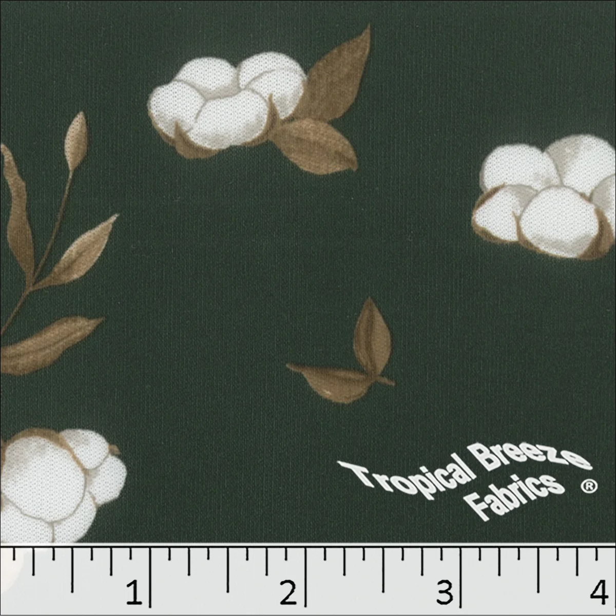 Interlock Knit Floral Print Polyester Fabric 57450 - Image 2