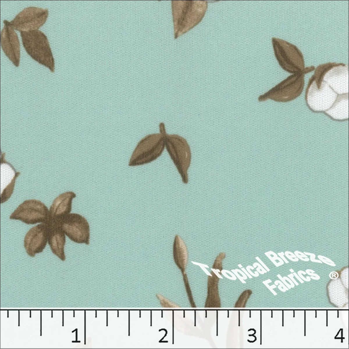 Interlock Knit Floral Print Polyester Fabric 57450 - Image 3