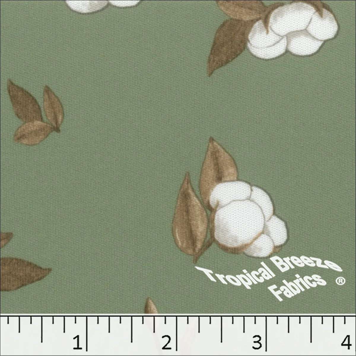 Interlock Knit Floral Print Polyester Fabric 57450 - Image 4