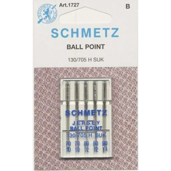 Jersey Ball Point Needles 1727 Pack of 5