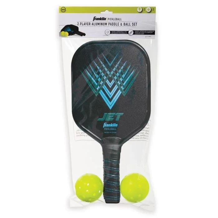 Jet Two-Player Aluminum Pickleball Paddle And Ball Set 52745 - Image 2