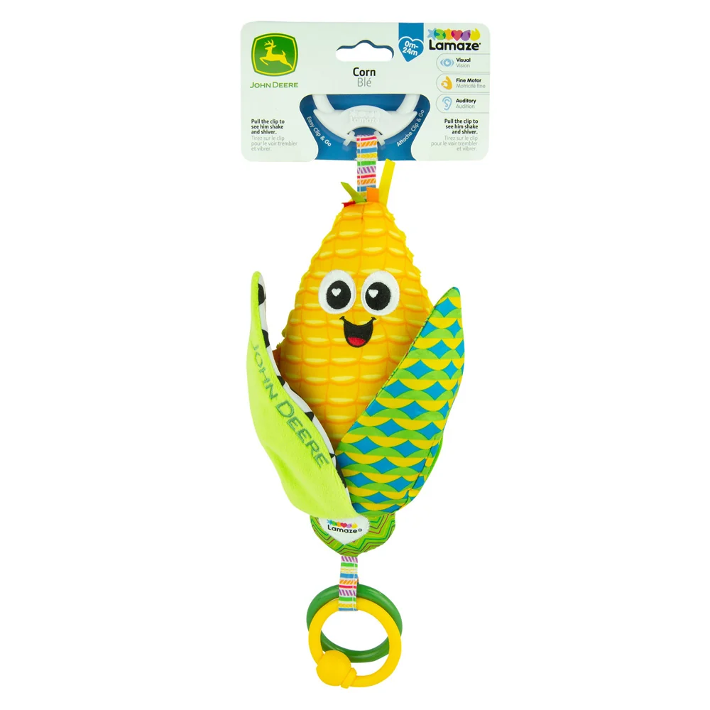 John Deere Clip & Go Corn E. Cobb Baby Toy L27410 - Image 3