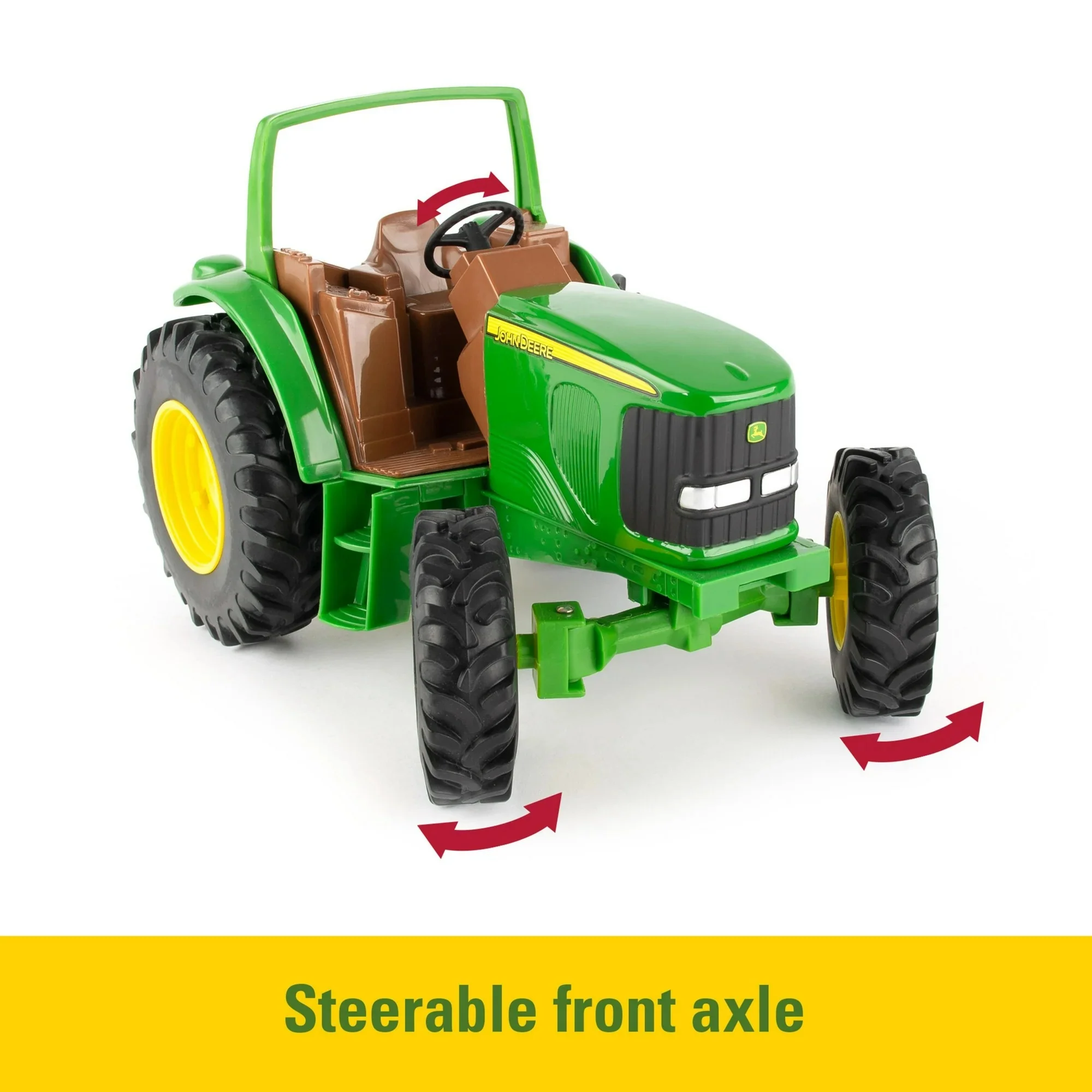 John Deere Tough Tractor Toy Die-Cast 6930 Tractor Build Sandbox Tough 1:16 Scale 35024 - Image 3