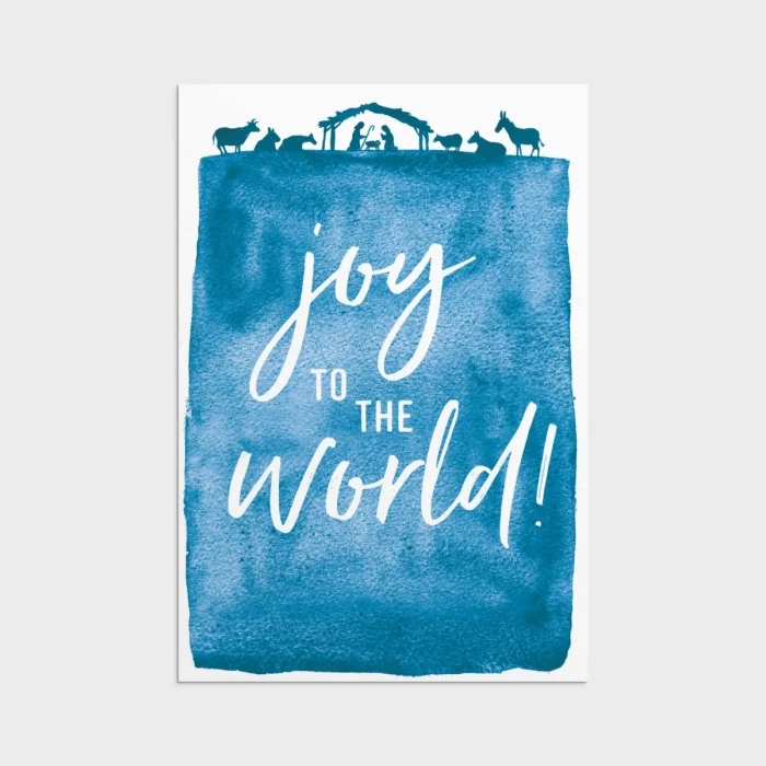 Joy to the World Boxed Christmas Cards 18-count J6342 - Image 2