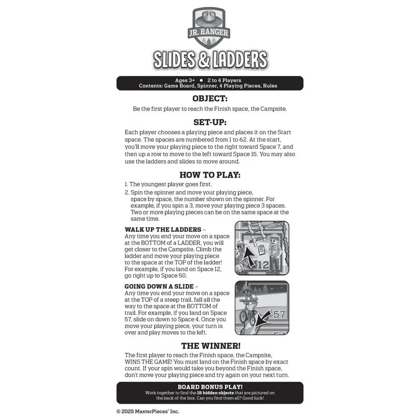 Jr. Ranger - Slides & Ladders Board Game 42509 - Image 3