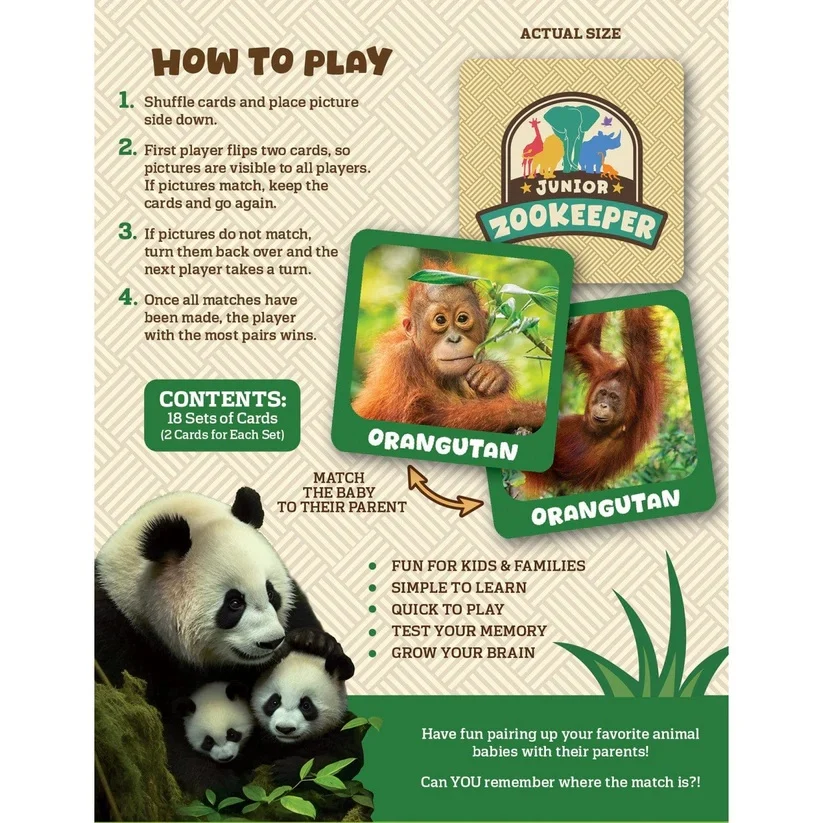 Jr. Zookeeper Matching Game 42531 - Image 3