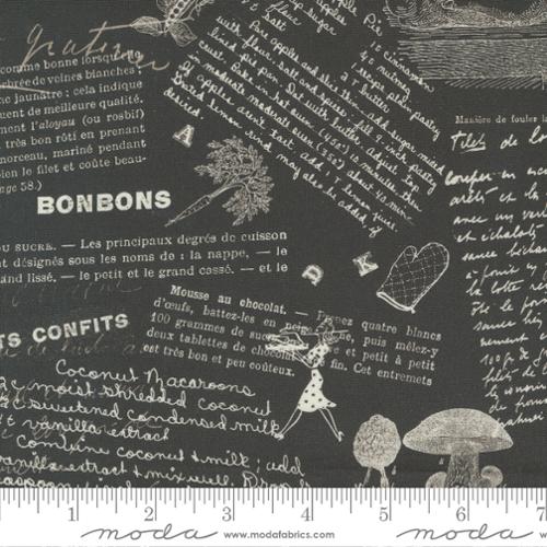Julia Collection Cookbook Text Cotton Fabric 11923 - Image 2